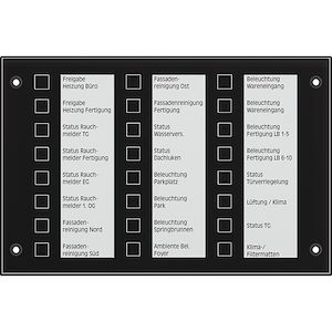 JUNG KNX Tableau de commande / Info.  Réf Rexel : BIIUNMBT2424SW   Réf Fab : MBT2424SW  EAN13  :  4011377088221