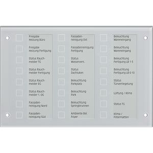 JUNG KNX Tableau de commande / Info    Réf Rexel : BIIUNMBT2424     Réf Fab : MBT2424    EAN13  :  4011377054295