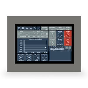 DMT Écran tactile VisuControl KNX, écran 25,4cm / 10pouces.   Réf Rexel : BIMDTVC-1001.04    Réf Fab : VC-1001.04  EAN13  :  4251916147518