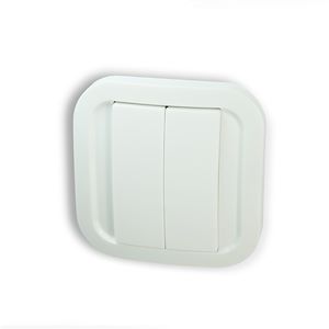 NodOn - Interrupteur EnOcean sans fil et sans pile Cozy White  Réf Rexel : BINODCWS-2-1-01  Réf Fab :  CWS-2-1-01   EAN13 :  3700313920077