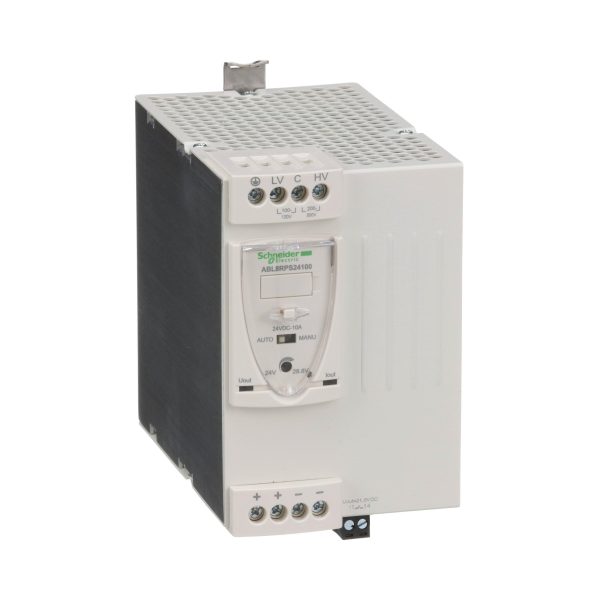 Schneider Electric Phaseo ABL8 - alimentation à découpage - 10A - 200 à 500V mono/biphasé - 24Vcc  Réf Rexel : BISCHABL8RPS24100    Réf Fab :  ABL8RPS24100  EAN13 :  3389119405621