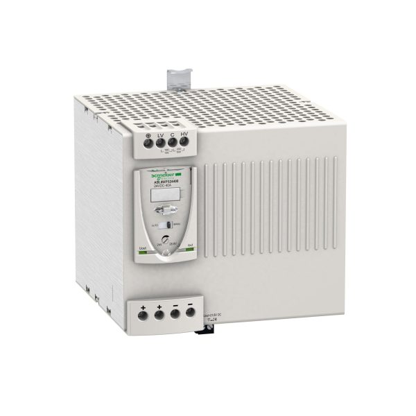 Schneider Electric Phaseo ABL8 - alimentation à découpage - 40A - 380 à 500V triphasé - 24Vcc  Réf Rexel : BISCHABL8WPS24400    Réf Fab :   ABL8WPS24400  EAN13 :  3389119405652
