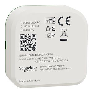 Schneider Electric Wiser - micromodule variateur de lumière avec ou sans neutre - zigbee  Réf Rexel : BISCHCCT5010-0003    Réf Fab :  CCT5010-0003   EAN13 :   3606486863121