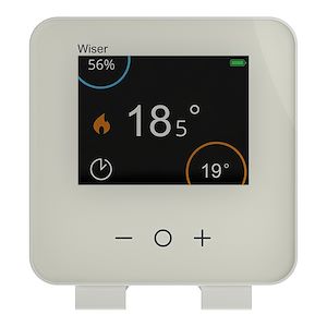 Schneider electric Wiser - thermostat d'ambiance connecté liaison zigbee 2,4GHz   Réf Rexel : BISCHCCTFR6400   Réf Fab :  CCTFR6400    EAN13 :   3606489710194