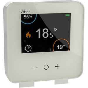 Schneider electric Wiser - thermostat d'ambiance connecté liaison zigbee 2,4GHz   Réf Rexel : BISCHCCTFR6400   Réf Fab :  CCTFR6400    EAN13 :   3606489710194