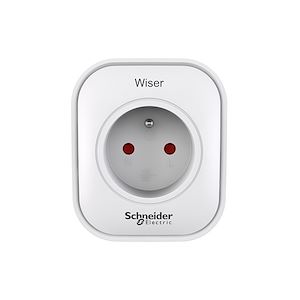 Schneider Electric Wiser - prise connectée / répéteur zigbee 13A  Réf Rexel : BISCHCCTFR6500   Réf Fab :  CCTFR6500   EAN13 :   3606489917883
