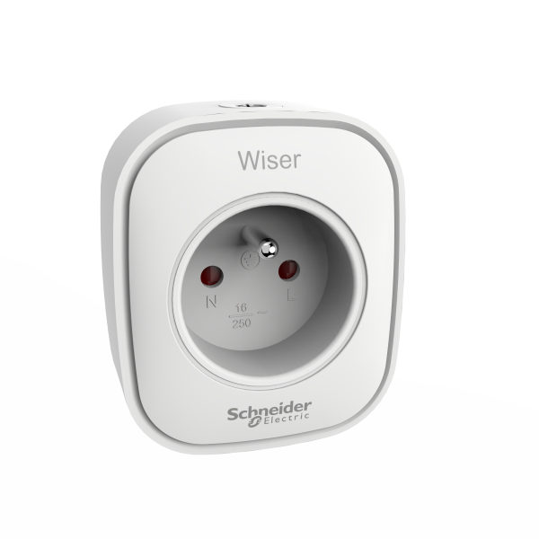 Schneider Electric Wiser - prise connectée / répéteur zigbee 13A  Réf Rexel : BISCHCCTFR6500   Réf Fab :  CCTFR6500   EAN13 :   3606489917883