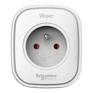 Schneider Electric Wiser - prise connectée / répéteur zigbee 13A  Réf Rexel : BISCHCCTFR6500   Réf Fab :  CCTFR6500   EAN13 :   3606489917883