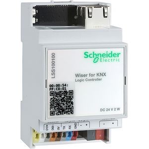 Schneider electric  Contrôleur logique multi-protocole KNX - Wiser for KNX  - Modbus avec serveur Web  Réf BI : BISCHLSS100100   Réf Fab :  LSS100100   EAN13 : 3606480595998
