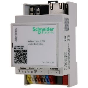 BISCHLSS100100_2 Schneider electric Contrôleur logique multi-protocole KNX - Wiser for KNX - Modbus avec serveur Web Réf BI : BISCHLSS100100 Réf Fab : LSS100100 EAN13 : 3606480595998