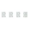 Schneider Electric SpaceLogic KNX - D-Life - Dynamique - 4 touches petites - Anthracite  Réf Rexel : BISCHMTN6194-6034    Réf Fab :  MTN6194-6034   EAN13 :   3606482215702