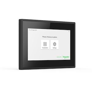 Schneider Electric SpaceLogic KNX Ecran tactile IP 7p - Noir - 24v - Wifi - horizontal et vertical    Réf Rexel : BISCHMTN6260-7760   Réf Fab : MTN6260-7760    EAN13  :  3606482210592