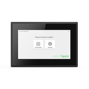 Schneider Electric SpaceLogic KNX Ecran tactile IP 7p - Noir - 24v - Wifi - horizontal et vertical    Réf Rexel : BISCHMTN6260-7760   Réf Fab : MTN6260-7760    EAN13  :  3606482210592