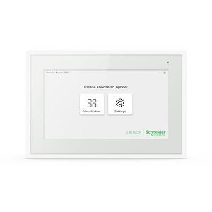 Schneider Electric SpaceLogic KNX Ecran tactile IP 7p - Blanc - 24v - Wifi - horizontal et vertical    Réf Rexel : BISCHMTN6260-7770   Réf Fab : MTN6260-7770     EAN13  : 3606482210585