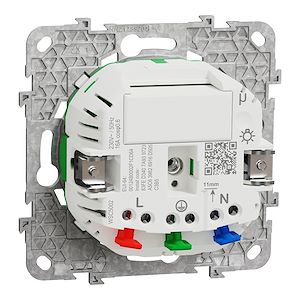 Schneider Electric Wiser Unica - Prise 2P+T connectée - 16A - zigbee - Blanc  Réf Rexel : BISCHNU555918  Réf Fab :  NU555918   EAN13 :   3606481038159