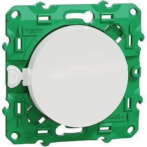 Schneider  Electric-Odace sans fil sans pile - interrupteur simple allumage - blanc   Réf Rexel : BISCHS520104  Réf Fab :  S520104  EAN13 :  3606489717544