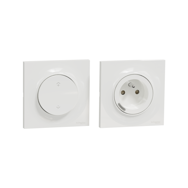 Schneider Electric Wiser Odace - Kit commande sans fils et prise connectée zigbee 3.0  Réf Rexel : BISCHS520559K   Réf Fab : S520559K   EAN13 :   3606486017937