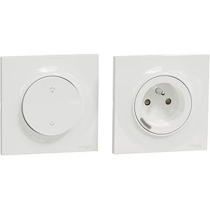 Schneider Electric Wiser Odace - Kit commande sans fils et prise connectée zigbee 3.0  Réf Rexel : BISCHS520559K   Réf Fab : S520559K   EAN13 :   3606486017937