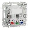 Schneider Electric Wiser Odace - Prise 2P+T connectée - 16A - zigbee - Blanc Réf Rexel : BISCHS520559  Réf Fab :  S520559  EAN13 :  3606481038180