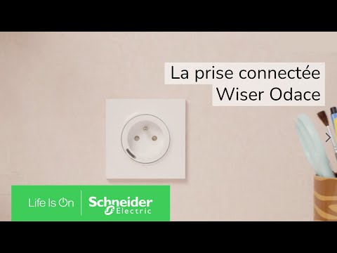 Schneider Electric Wiser Odace - Prise 2P+T connectée - 16A - zigbee - Blanc Réf Rexel : BISCHS520559  Réf Fab :  S520559  EAN13 :  3606481038180