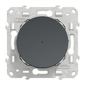 Schneider Electric Wiser Odace - bouton poussoir - 10A - zigbee - anthracite  Réf Rexel : BISCHS540530W   Réf Fab :  S540530W   EAN13 :   3606481019653