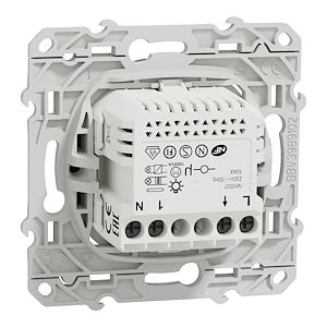 Schneider Electric Wiser Odace - bouton poussoir - 10A - zigbee - anthracite  Réf Rexel : BISCHS540530W   Réf Fab :  S540530W   EAN13 :   3606481019653