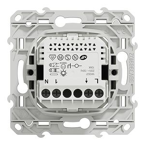 Schneider Electric Wiser Odace - bouton poussoir - 10A - zigbee - anthracite  Réf Rexel : BISCHS540530W   Réf Fab :  S540530W   EAN13 :   3606481019653