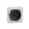 Schneider Electric Wiser Odace - Prise 2P+T connectée - 16A - zigbee - Anthracite  Réf Rexel : BISCHS540559  Réf Fab :  S540559  EAN13 :   3606481038203