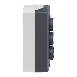 Schneider electric Harmony boite - 3 boutons poussoirs D=22 - blanc /rouge /noir   Réf Rexel : BISCHXALD324   Réf Fab :  XALD324    EAN13 :  3389110114546