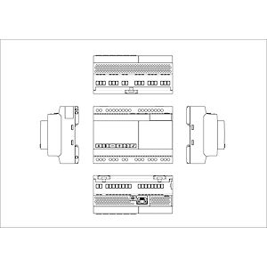 CROUZET Em4 Nano-Plc Ethernet, B26-Et, 26 I/O, 24 Vdc  Réf Rexel : BICRT88981133   Réf Fab :  : 88981133  EAN13  :  3593150047652