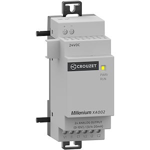 Crouzet Extension analogique Millenium, 35 mm, 2sorties, 24 VDC   Réf Rexel : BICRTMXAO02D1   Réf Fab :  MXAO02D1   EAN13  : 3593150051321