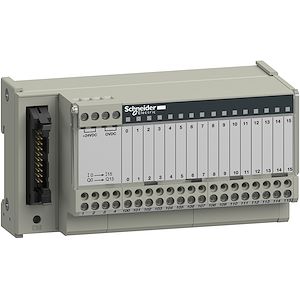 BISCHABET7H_image 1 Schneider Electric Telefast ABE7 - embase de raccordement passive - 16 entrées ou sorties - DEL Réf Rexel : BISCHABE7H16R11 Réf Fab : : ABE7H16R11 EAN13 : 3389110544947