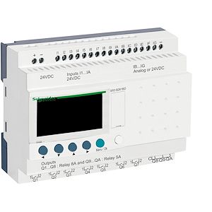 Schneider Electric Zelio Logic - relais intelligent modul.- 26 E/S - 24Vcc - horloge - affichage    Réf Rexel : BISCHSR3B261BD  Réf Fab : SR3B261BD    EAN13  : 3389110549980