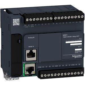 Schneider Electric Modicon M221, contrôleur 24E/S relais, port Ethernet+série, 100/240VCA    Réf Rexel : BISCHTM3DI16G   Réf   Fab :  6ES7155-6AU01-0CN0   Réf Rexel : BISCHTM221CE24R  Réf Fab : TM221CE24R  EAN13  : 3606480648779