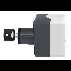 Schneider Electric Harmony boite - 1 bouton tournant D=22 à clé - 1F   Réf Rexel : BISCHXALD144   Réf Fab : XALD144   EAN13  : 3389110113983