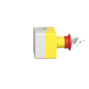 Schneider Electric Harmony XAL - boite jaune arrêt urgence rouge - pouss tourner à clé - 1O - D=40    Réf Rexel : BISCHXALK188   Réf Fab : XALK188   EAN13  : 3389119048095