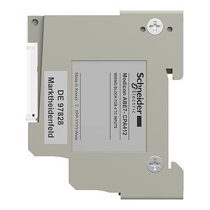 Schneider Electric Modicon X80 - embase de raccordement TELEFAST - 4 voies thermocouple    Réf Rexel : BI SCHABE7CPA412   Réf Fab :  ABE7CPA412  EAN13  :   3595863914696