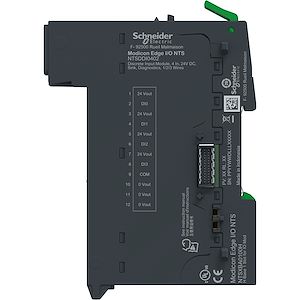 Schneider Electric Edge I/O NTS Module+Base Entrée TOR 4voies,24Vdc,Sink,Diag,1/2/3Fils  Réf Rexel : BISCHNTSDDI0402K  Réf Fab : NTSDDI0402K  EAN13  : 3606487609964