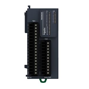 Schneider ElectricModicon TM3, module mixte 16 entrées 24VCC/8 sorties relais 2A, à vis  Réf Rexel : BISCHTM3DM24R   Réf Fab : TM3DM24R   EAN13  : 3606480611544