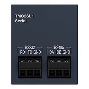 Schneider Electric Modicon M221, cartouche de communication, 1 port série, borne à vis  Réf Rexel : BISCHTMC2SL1   Réf Fab : TMC2SL1   EAN13 : 3606480649141