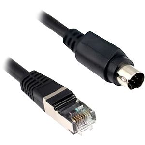 Schneider Electric Magelis - câble liaison série Uni-Telway/Modbus - mâle 1mini DIN +1RJ45 - L=2,5m  Réf Rexel : BISCHXBTZ9780   Réf Fab : XBTZ9780   EAN13 : 3389119003582
