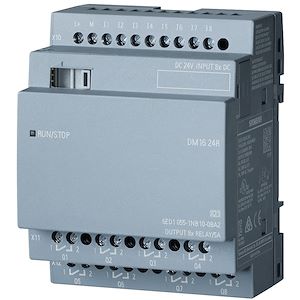 Siemens LOGO! DM16 24R mod. ext. 4UL, 8E/8S TOR  Réf Rexel : BISIE6ED1055-1NB10-0BA2   Réf Fab : 6ED1055-1NB10-0BA2   EAN13  : 4034106029500