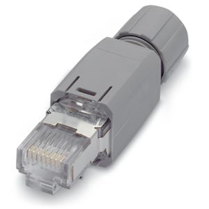 WAGO Connecteur ETHERNET RJ-45 Cat. 5 - T568A - AWG22 - Serre-câble sortie droite  Réf Rexel : BIWAG750-975  Réf Fab : 750-975   EAN13  : 4045454482480