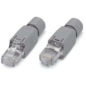 WAGO Connecteur ETHERNET RJ-45 Cat. 5 - T568A - AWG22 - Serre-câble sortie droite  Réf Rexel : BIWAG750-975  Réf Fab : 750-975   EAN13  : 4045454482480