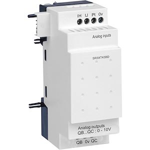 BISCHSR3_image 1 Schneider Electric Zelio Logic - module d'extension E/S analogique - 4 E/S - 24Vcc Réf Rexel : BISCHSR3XT43BD Réf Fab :SR3XT43BD EAN13 : 3389119203968