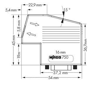 WAGO Connecteur CANopen  Réf Rexel : BIWAG750-963  Réf Fab : 750-963   EAN13  :  4045454344405