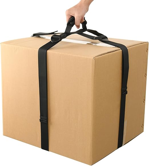 619iwmRfD5L._AC_SX522_ Cosmos Sangle de transport pour boîte avec poignée, ceinture portable réglable pour déplacer et soulever des objets lourds, sangles de déménagement de style croix, sangle de levage robuste pour