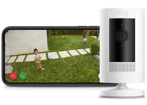 p2_2c2_v1._CB452624701_ Ring Wireless Outdoor Camera (Stick Up Cam) | Outdoor WiFi HD Battery Powered Surveillance Camera, Two-Way Audio, Works with Alexa | Free Ring Protect 30-Day Trial | 2 Cameras
