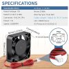 Wathai Lot de 2 petits ventilateurs de refroidissement 40 mm x 10 mm CC 12 V 6500 tr/min double boule sans balais 12 V pour imprimante 3D, amplificateur, boîtier d'ordinateur, chargeurs de batterie   RefFabricant:  Wathai  ASIN: B0C6XRRZNR