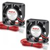 Wathai Lot de 2 petits ventilateurs de refroidissement 40 mm x 10 mm CC 12 V 6500 tr/min double boule sans balais 12 V pour imprimante 3D, amplificateur, boîtier d'ordinateur, chargeurs de batterie   RefFabricant:  Wathai  ASIN: B0C6XRRZNR